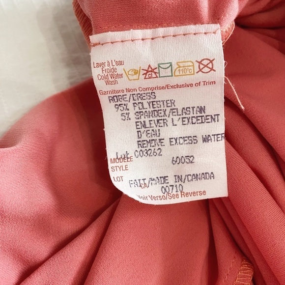 NWT JOSEPH RIBKOFF PINK SLEEVELESS SQUARE NECK STRETCH MAXI SIDE SLIT DRESS - 10 - Picture 9 of 9